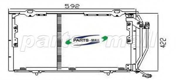 PARTS-MALL PXNCR009 Конденсатор, кондиціонер