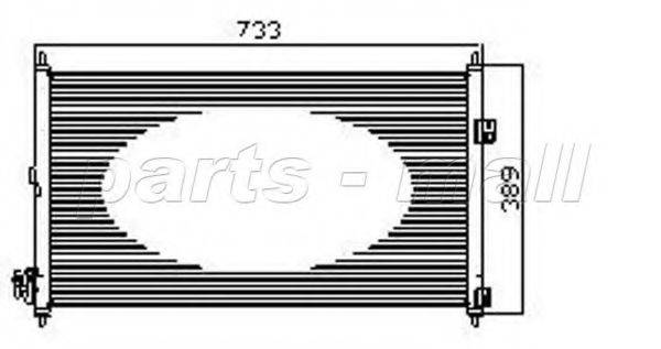 PARTS-MALL PXNCW022 Конденсатор, кондиціонер