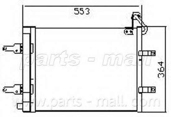 PARTS-MALL PXNCX070T Конденсатор, кондиціонер