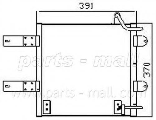 PARTS-MALL PXNCX078T Конденсатор, кондиціонер