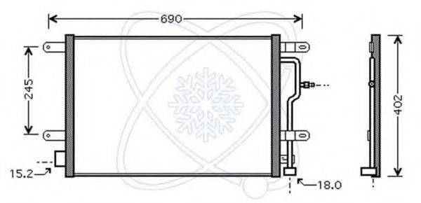 ELECTRO AUTO 30B0051 Конденсатор, кондиціонер