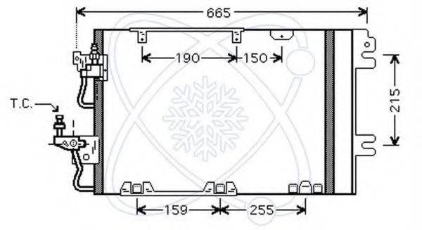 ELECTRO AUTO 30O0043 Конденсатор, кондиціонер