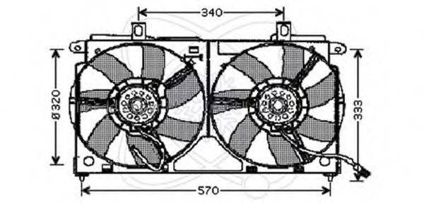 ELECTRO AUTO 32VC008 Вентилятор, охолодження двигуна