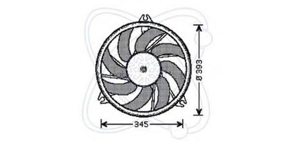 ELECTRO AUTO 32VC021 Вентилятор, охолодження двигуна