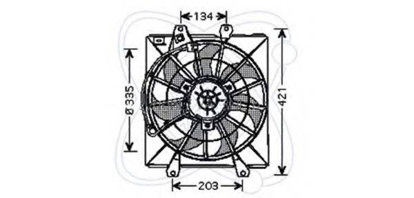 ELECTRO AUTO 32VT002 Вентилятор, охолодження двигуна