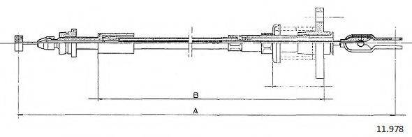 CABOR 11978 Тросик газу