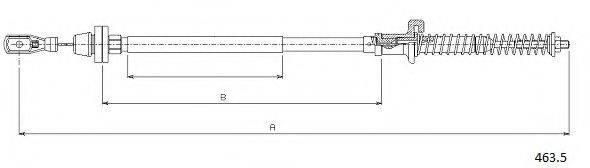 CABOR 4635 Тросик газу