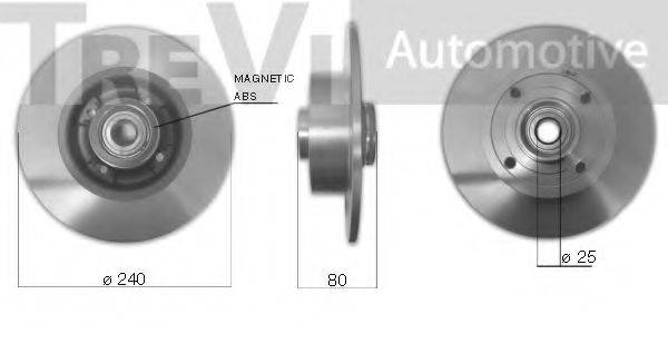 TREVI AUTOMOTIVE WB2268 Комплект підшипника маточини колеса