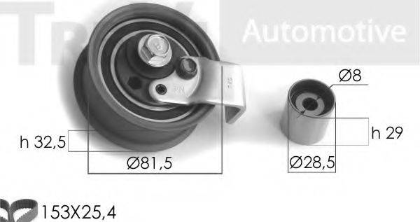 TREVI AUTOMOTIVE KD1057 Комплект ременя ГРМ