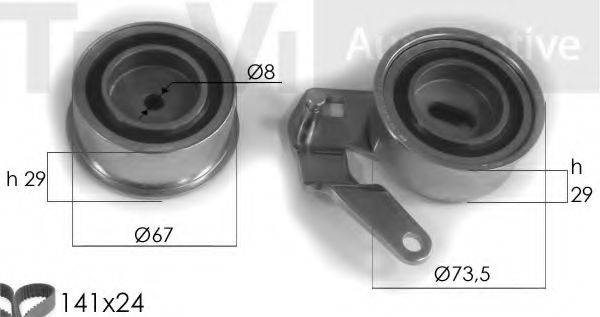 TREVI AUTOMOTIVE KD1072 Комплект ременя ГРМ