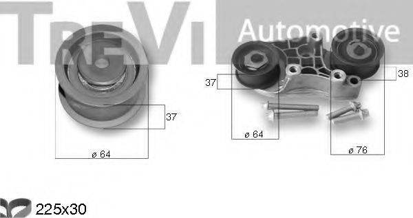 TREVI AUTOMOTIVE KD1351 Комплект ременя ГРМ