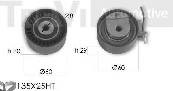 TREVI AUTOMOTIVE KD1365 Комплект ременя ГРМ