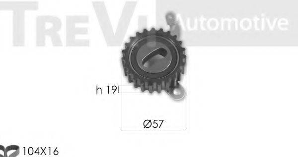 TREVI AUTOMOTIVE KD1401 Комплект ременя ГРМ