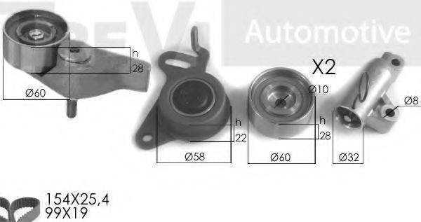 TREVI AUTOMOTIVE KD1466 Комплект ременя ГРМ