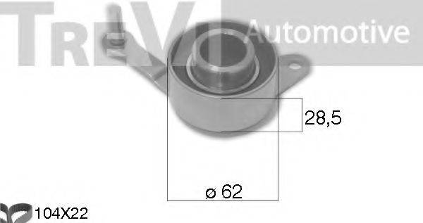 TREVI AUTOMOTIVE KD1489 Комплект ременя ГРМ