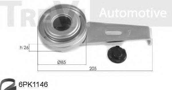 TREVI AUTOMOTIVE KA1006 Полікліновий ремінний комплект