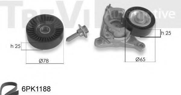 TREVI AUTOMOTIVE KA1045 Полікліновий ремінний комплект