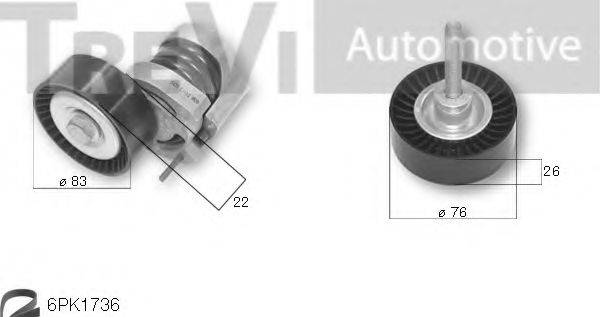 TREVI AUTOMOTIVE KA1091 Полікліновий ремінний комплект