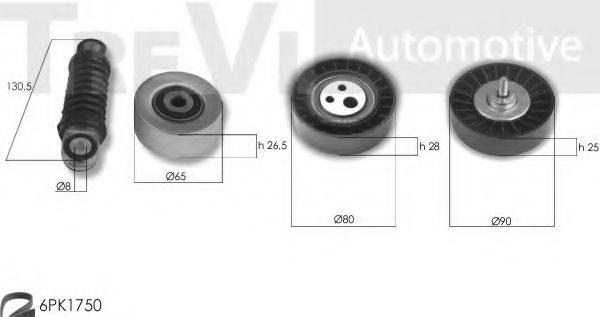 TREVI AUTOMOTIVE KA1120F Комплект роликів, полікліновий ремінь