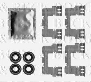BORG & BECK BBK1396 Комплектуючі, колодки дискового гальма