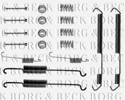 BORG & BECK BBK6083 Комплектуючі, колодки дискового гальма