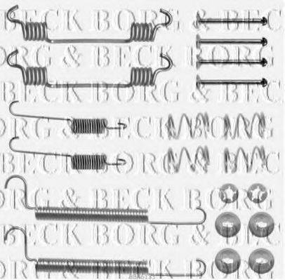 BORG & BECK BBK6133 Комплектуючі, колодки дискового гальма