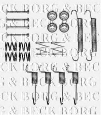 BORG & BECK BBK6304 Комплектуючі, колодки дискового гальма