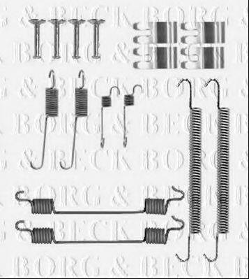 BORG & BECK BBK6330 Комплектуючі, колодки дискового гальма