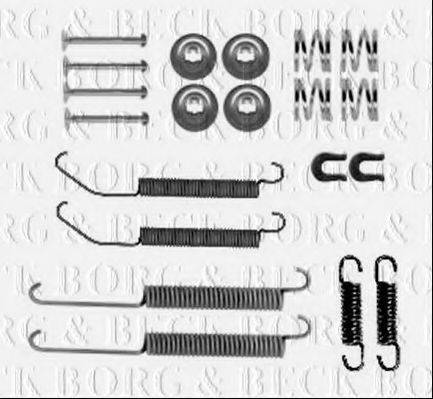 BORG & BECK BBK6334 Комплектуючі, колодки дискового гальма