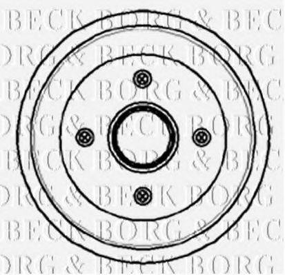 BORG & BECK BBR7054 Гальмівний барабан