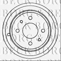 BORG & BECK BBR7086 Гальмівний барабан