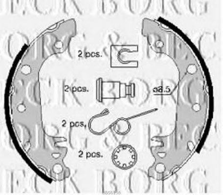 BORG & BECK BBS6156 Комплект гальмівних колодок