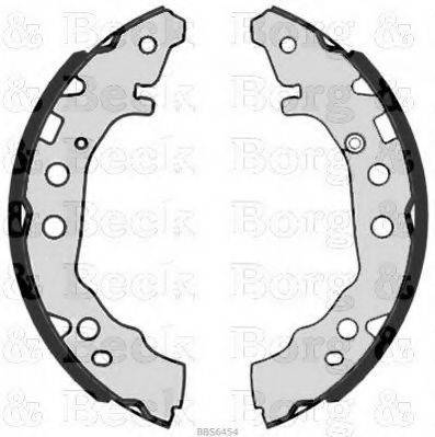 BORG & BECK BBS6454 Комплект гальмівних колодок