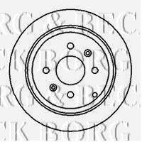 BORG & BECK BBD4108 гальмівний диск