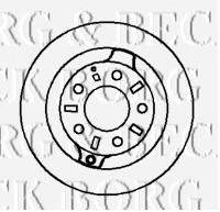 BORG & BECK BBD4191 гальмівний диск