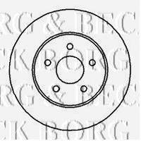 BORG & BECK BBD4239 гальмівний диск