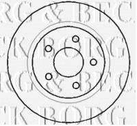 BORG & BECK BBD4403 гальмівний диск