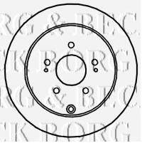 BORG & BECK BBD4763 гальмівний диск