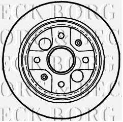 BORG & BECK BBD4988 гальмівний диск