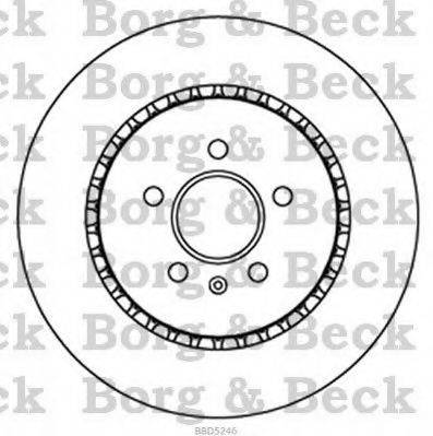 BORG & BECK BBD5246 гальмівний диск