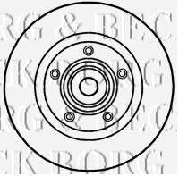 BORG & BECK BBD5813S гальмівний диск