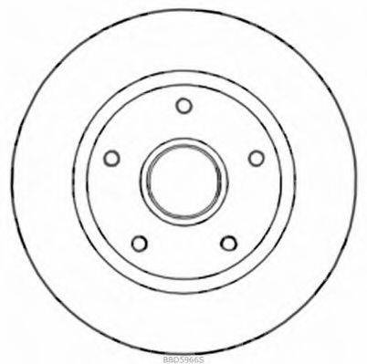 BORG & BECK BBD5966S гальмівний диск