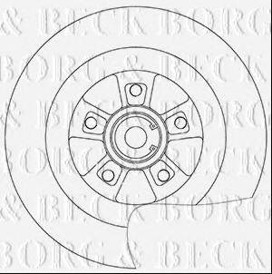 BORG & BECK BBD6036S гальмівний диск