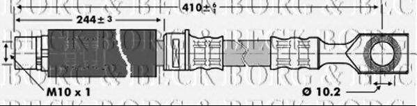 BORG & BECK BBH6826 Гальмівний шланг