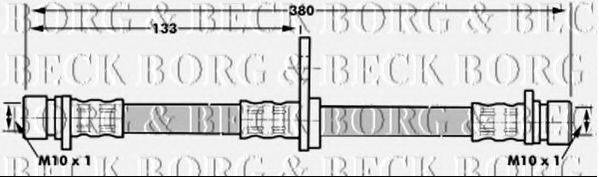 BORG & BECK BBH6990 Гальмівний шланг