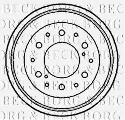 BORG & BECK BBR7038 Гальмівний барабан