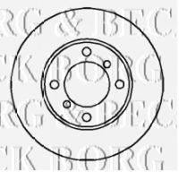 BORG & BECK BBD4095 гальмівний диск