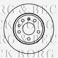 BORG & BECK BBD5059 гальмівний диск