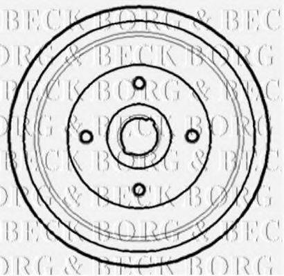 BORG & BECK BBR7143 Гальмівний барабан