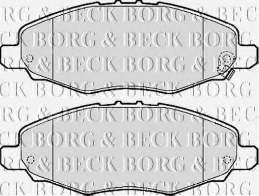 BORG & BECK BBP2113 Комплект гальмівних колодок, дискове гальмо